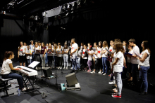 Collège-Mania : Choir lie recording
